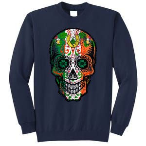 Irish Skull St Patricks Day Tall Sweatshirt