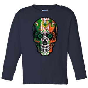 Irish Skull St Patricks Day Toddler Long Sleeve Shirt