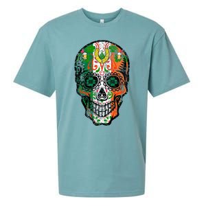 Irish Skull St Patricks Day Sueded Cloud Jersey T-Shirt