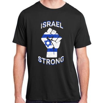 Israel Strong Support Stand With Israel Love Jewish Pride Adult ChromaSoft Performance T-Shirt