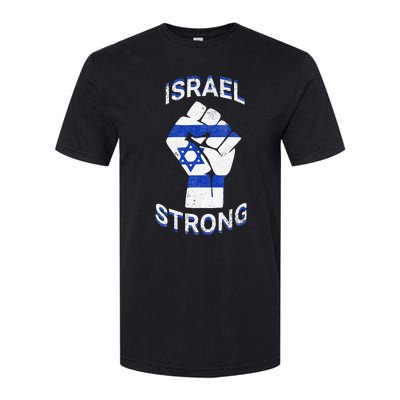 Israel Strong Support Stand With Israel Love Jewish Pride Softstyle CVC T-Shirt