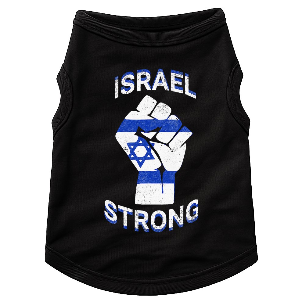 Israel Strong Support Stand With Israel Love Jewish Pride  Doggie Tank