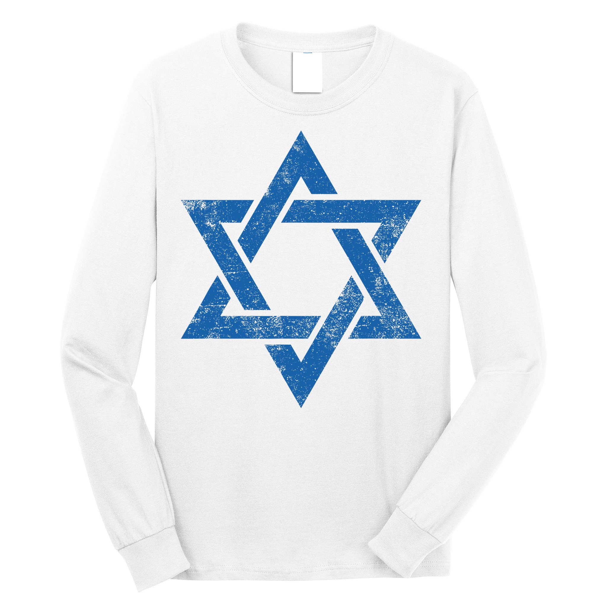 Israeljewish Symbol Star Of David Pray For Israel Long Sleeve Shirt