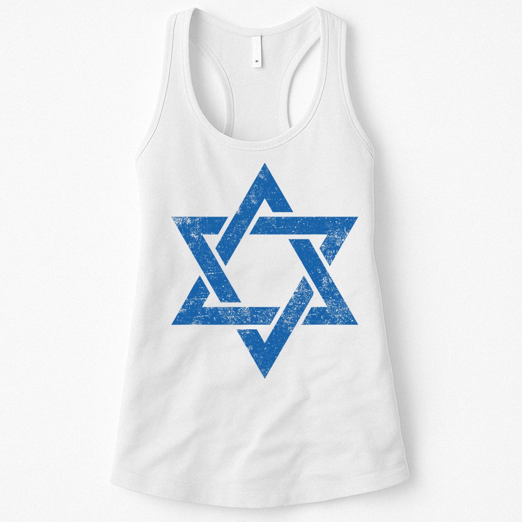 Israeljewish Symbol Star Of David Pray For Israel Womens Tank Top
