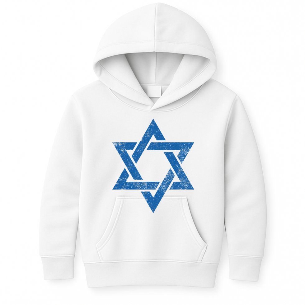 Israeljewish Symbol Star Of David Pray For Israel Kids Hoodie