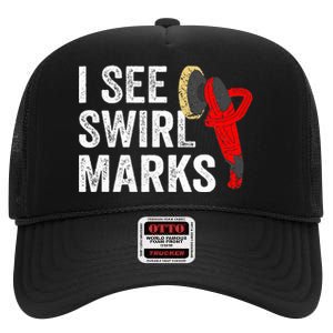 I See Swirl Marks Auto Detailer Car Detailing High Crown Mesh Back Trucker Hat