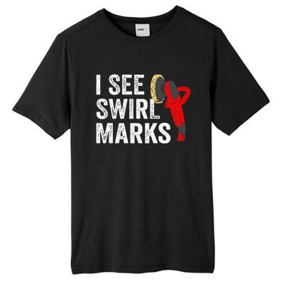 I See Swirl Marks Auto Detailer Car Detailing Tall Fusion ChromaSoft Performance T-Shirt