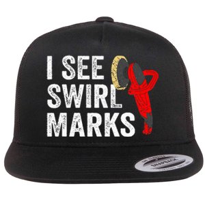 I See Swirl Marks Auto Detailer Car Detailing Flat Bill Trucker Hat