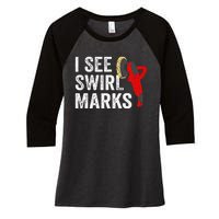 I See Swirl Marks Auto Detailer Car Detailing Women's Tri-Blend 3/4-Sleeve Raglan Shirt