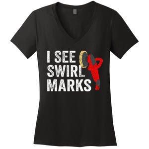 I See Swirl Marks Auto Detailer Car Detailing Women's V-Neck T-Shirt