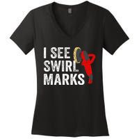 I See Swirl Marks Auto Detailer Car Detailing Women's V-Neck T-Shirt