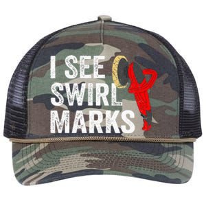 I See Swirl Marks Auto Detailer Car Detailing Retro Rope Trucker Hat Cap