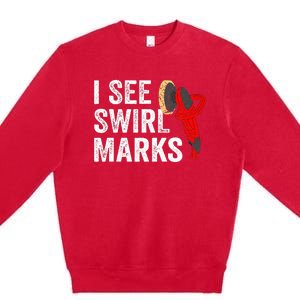 I See Swirl Marks Auto Detailer Car Detailing Premium Crewneck Sweatshirt