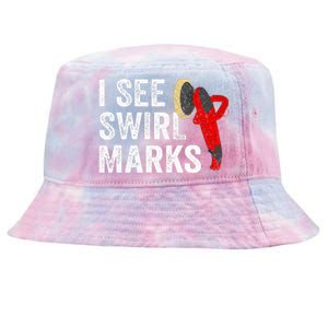 I See Swirl Marks Auto Detailer Car Detailing Tie-Dyed Bucket Hat