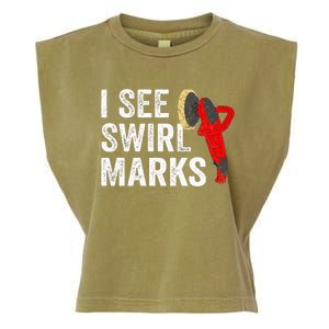 I See Swirl Marks Auto Detailer Car Detailing Garment-Dyed Women's Muscle Tee