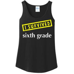 I Survived Sixth Grade Graduation Teacher Present Ladies Essential Tank