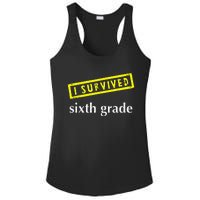 I Survived Sixth Grade Graduation Teacher Present Ladies PosiCharge Competitor Racerback Tank