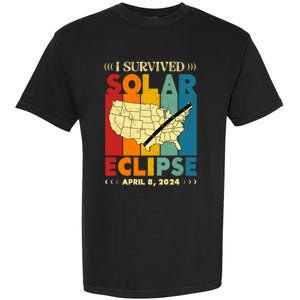 I Survived Solar Eclipse April 8 2024 Garment-Dyed Heavyweight T-Shirt