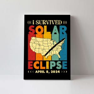 I Survived Solar Eclipse April 8 2024 Canvas