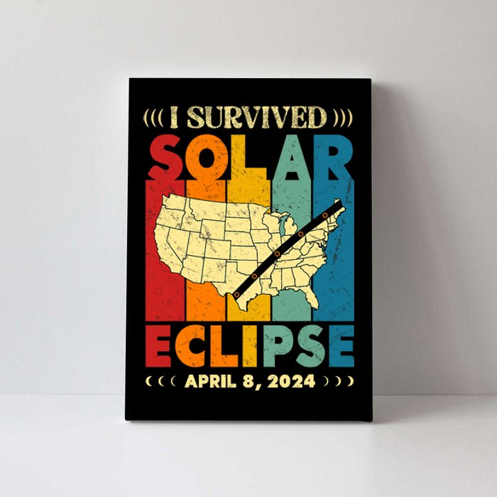 I Survived Solar Eclipse April 8 2024 Canvas