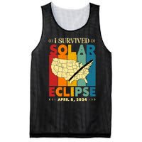 I Survived Solar Eclipse April 8 2024 Mesh Reversible Basketball Jersey Tank