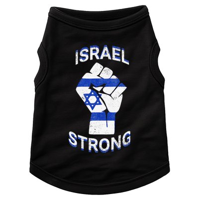 Israel Strong Support Stand With Israel Love Jewish Pride Doggie Tank