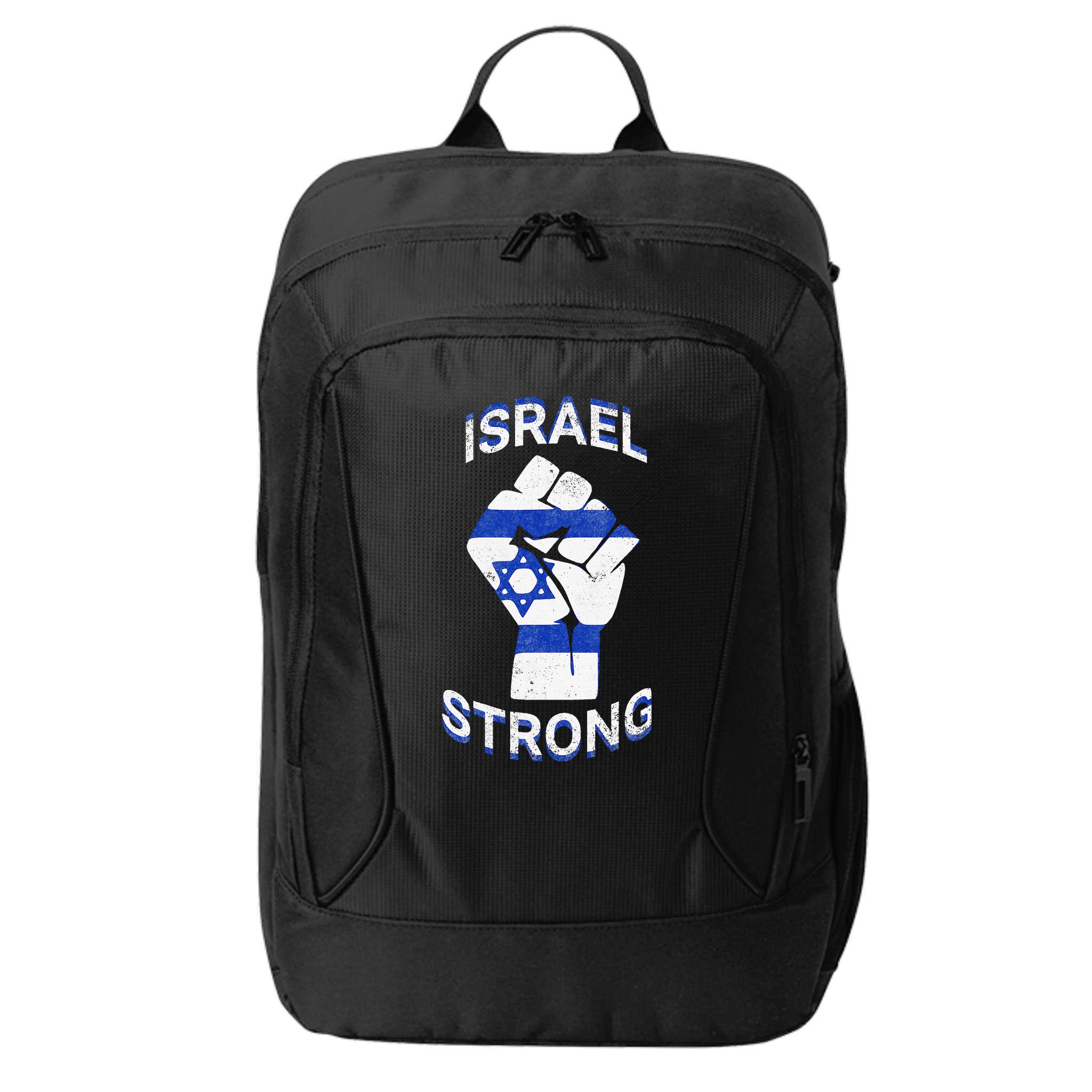 Israel Strong Support Stand With Israel Love Jewish Pride City Backpack