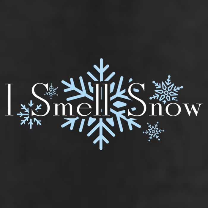 I Smell Snow Winter Christmas Holiday Snowflake 7 Panel Mesh Trucker Snapback Hat