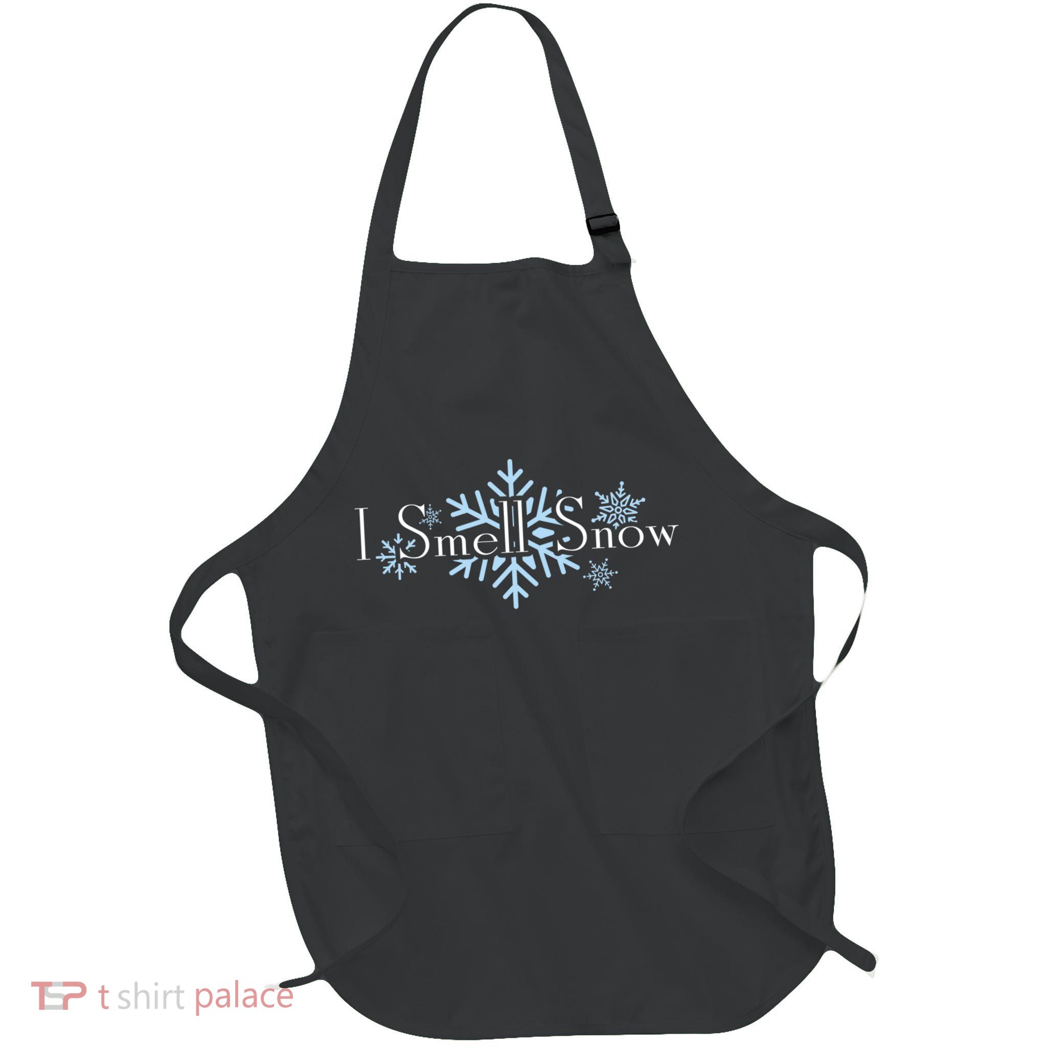 I Smell Snow Winter Christmas Holiday Snowflake Apron