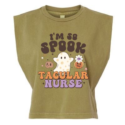 Im So Spooky Tacular Nurse Halloween Gift Garment-Dyed Women's Muscle Tee