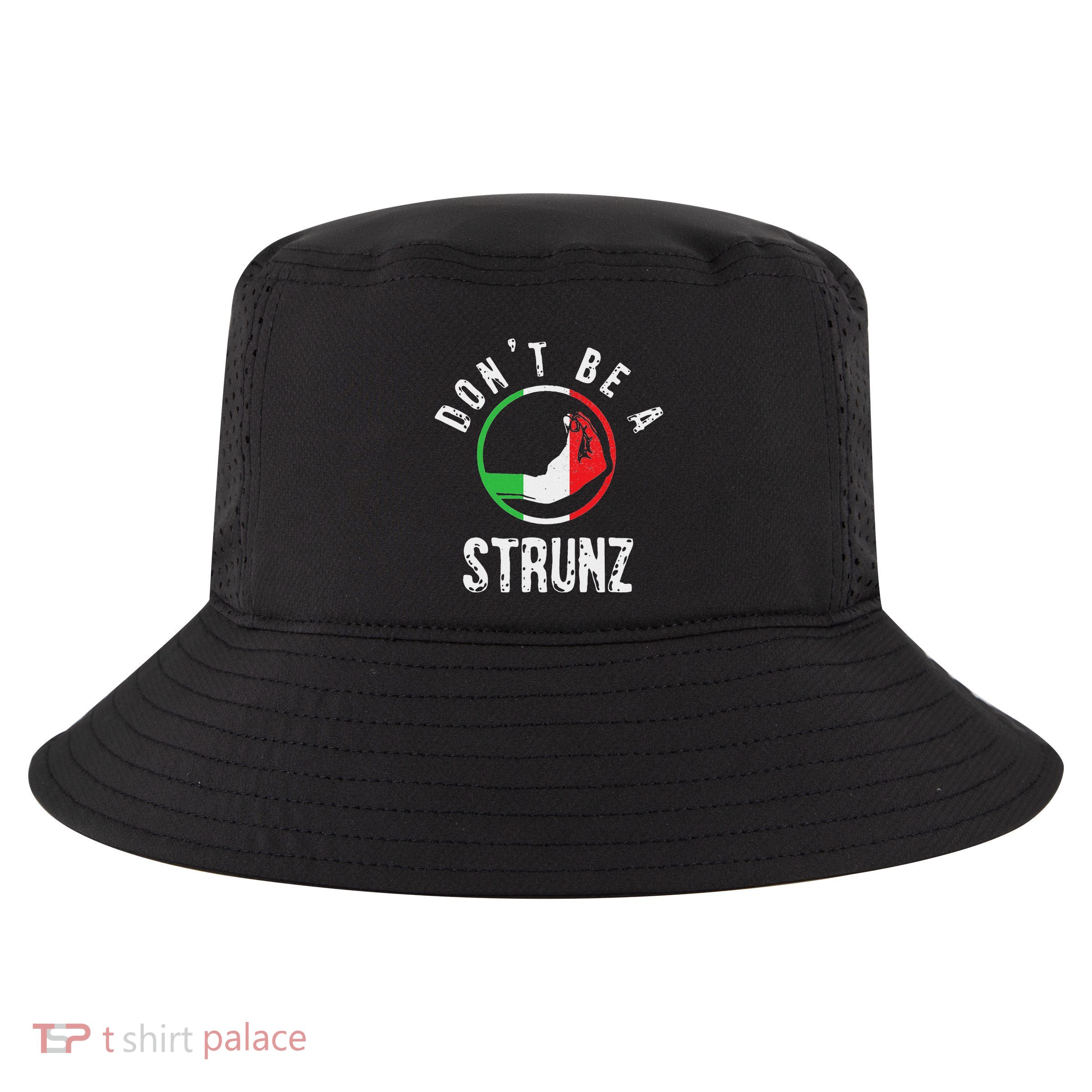 Italian Slang Strunz Hand Gesture Swear Curse Joke Gag Cool Comfort Performance Bucket Hat