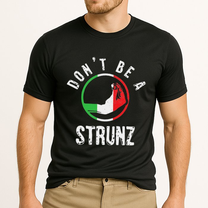 Italian Slang Strunz Hand Gesture Swear Curse Joke Gag Cooling Performance Crew T-Shirt