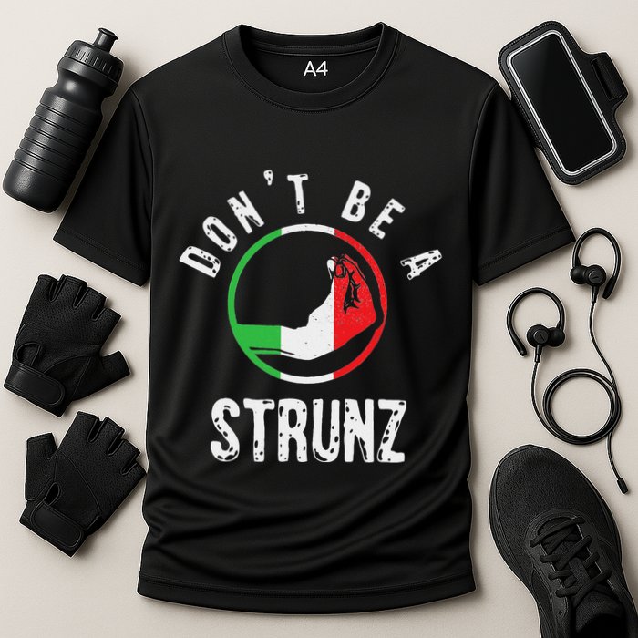 Italian Slang Strunz Hand Gesture Swear Curse Joke Gag Cooling Performance Crew T-Shirt