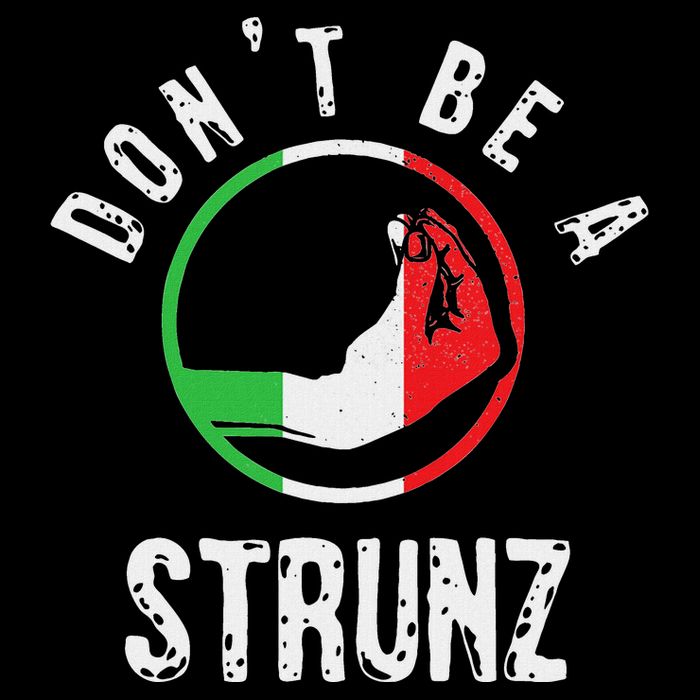 Italian Slang Strunz Hand Gesture Swear Curse Joke Gag Cooling Performance Crew T-Shirt