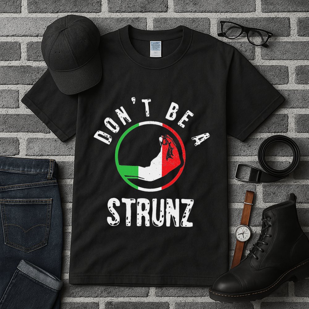 Italian Slang Strunz Hand Gesture Swear Curse Joke Gag Tall T-Shirt