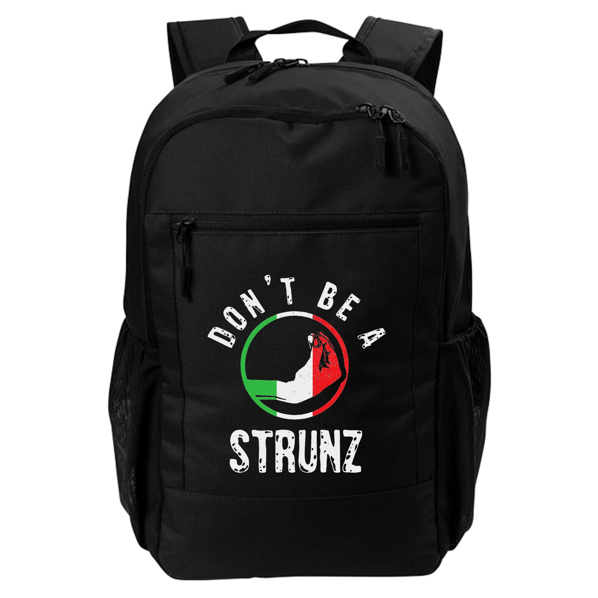 Italian Slang Strunz Hand Gesture Swear Curse Joke Gag Backpack