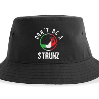 Italian Slang Strunz Hand Gesture Swear Curse Joke Gag Sustainable Bucket Hat