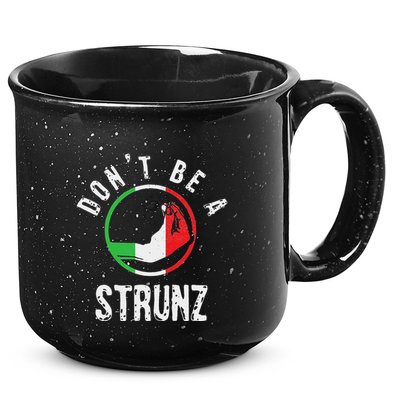Italian Slang Strunz Hand Gesture Swear Curse Joke Gag 15oz Campfire Ceramic Mug