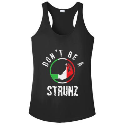 Italian Slang Strunz Hand Gesture Swear Curse Joke Gag Ladies PosiCharge Competitor Racerback Tank