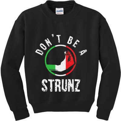 Italian Slang Strunz Hand Gesture Swear Curse Joke Gag Kids Sweatshirt