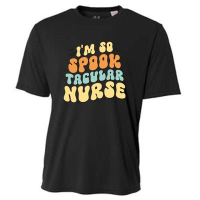 Im So Spook Tacular Nurse Halloween Retro Gift Cooling Performance Crew T-Shirt