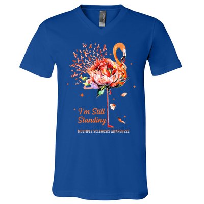  I’m Still Standing MS Warrior V-Neck T-Shirt