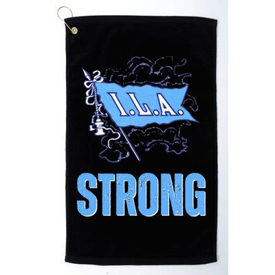 Ila Strong Strike Longshoremen Union Port Workers Union Golf Towel