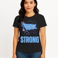 Ila Strong Strike Longshoremen Union Port Workers Union Womens T-Shirt