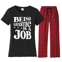 Irony Sarcasm Sarcastic Humor Ironic Irony Women's Flannel Pajama Set