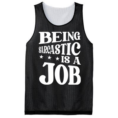 Irony Sarcasm Sarcastic Humor Ironic Irony Mesh Reversible Basketball Jersey Tank