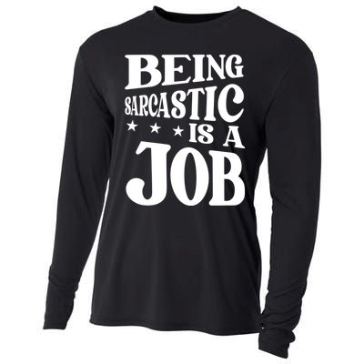 Irony Sarcasm Sarcastic Humor Ironic Irony Cooling Performance Long Sleeve Crew