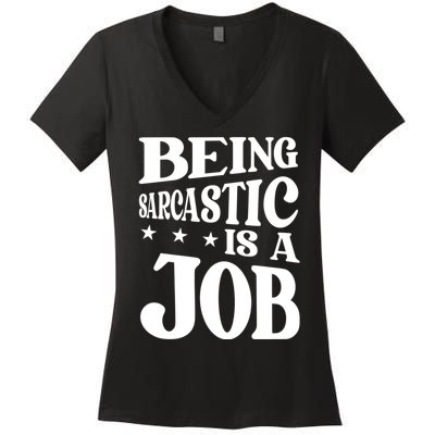 Irony Sarcasm Sarcastic Humor Ironic Irony Women's V-Neck T-Shirt