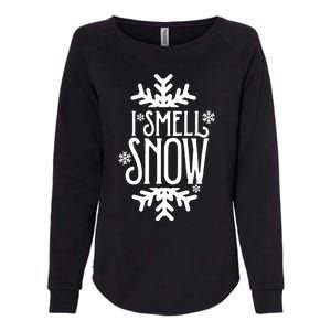 I Smell Snow Funny Christmas Gift Womens California Wash Sweatshirt