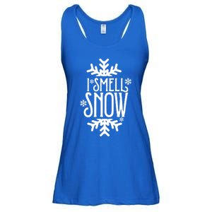 I Smell Snow Funny Christmas Gift Ladies Essential Flowy Tank